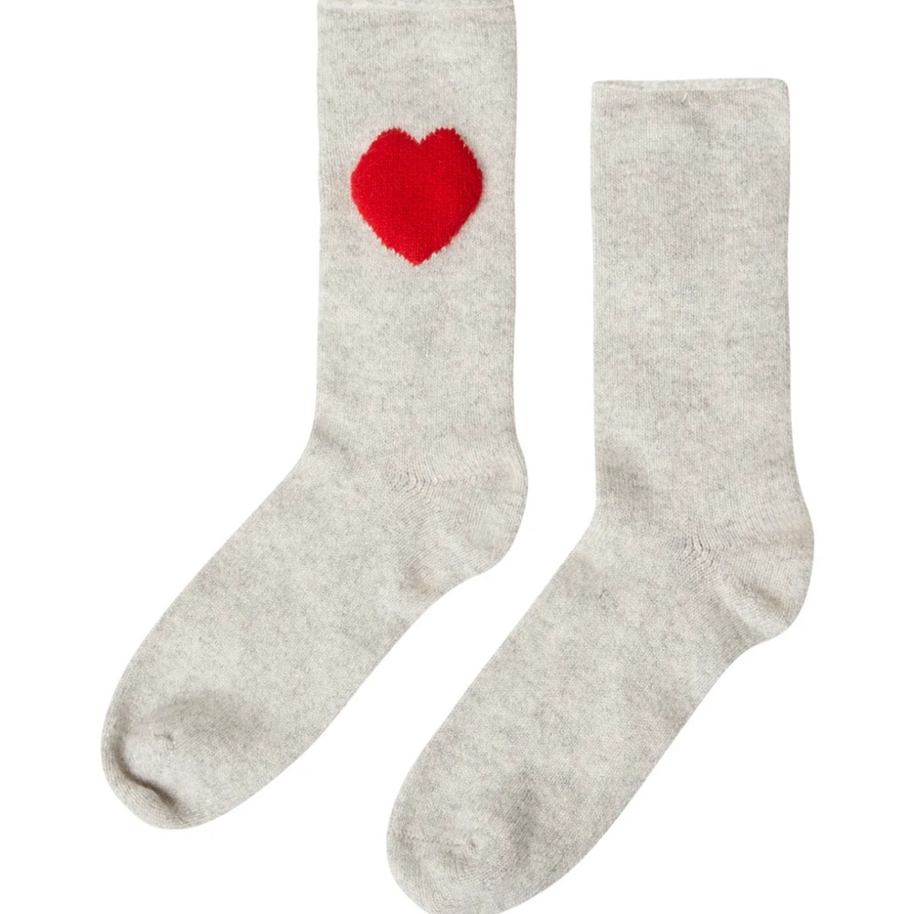 NEW Cashmere Heart Socks